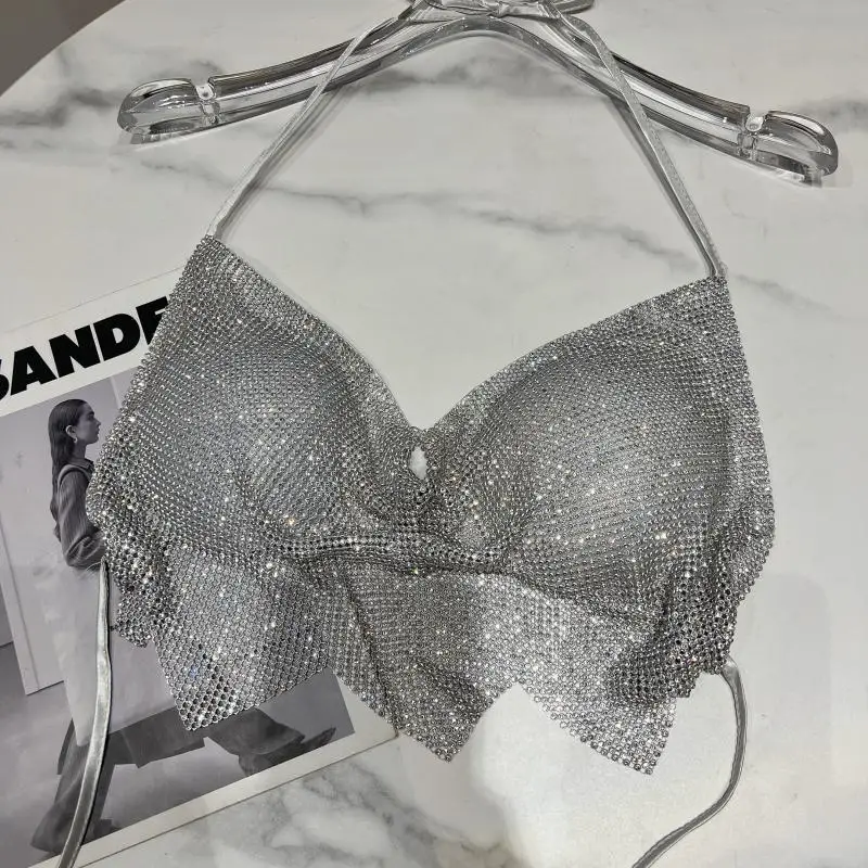 Dance Pad Machine - Shiny Diamond Tanks Tops Decorative Three-dimensional