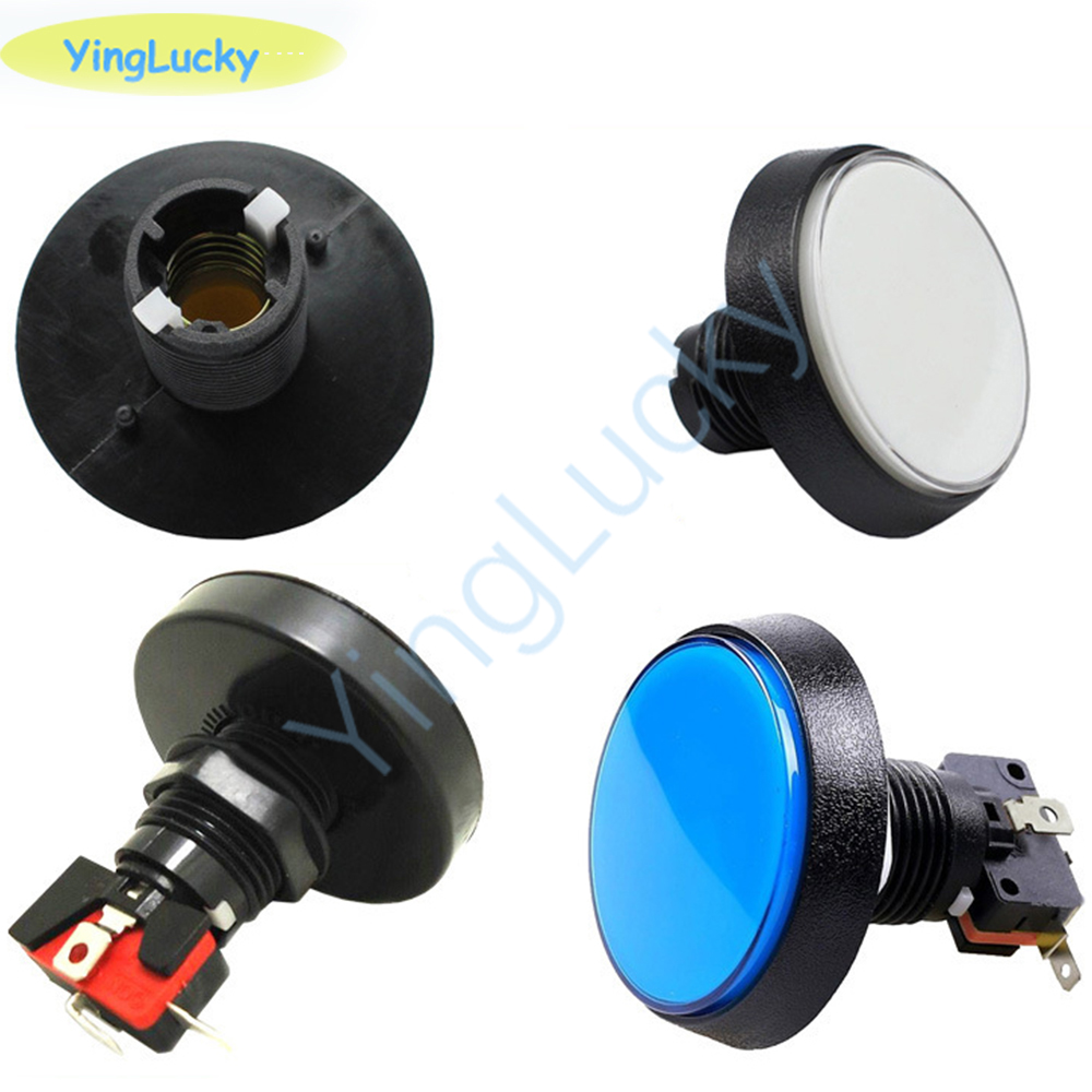 Coin Acceptor Selector - 10pcs Arcade Button 60MM LED Light