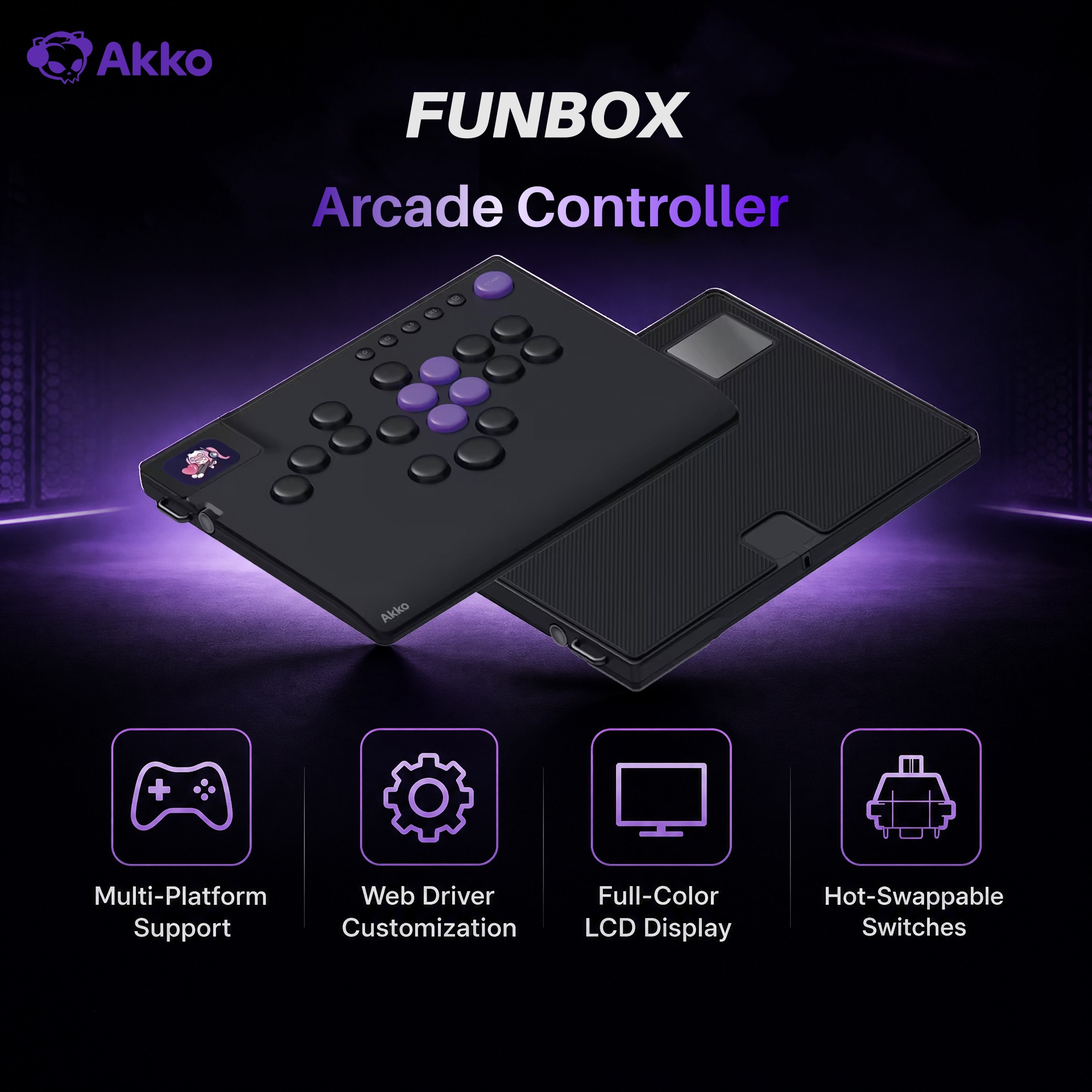 Arcade No - Akko FUNBOX Magnetic Leverless Hitbox Controller