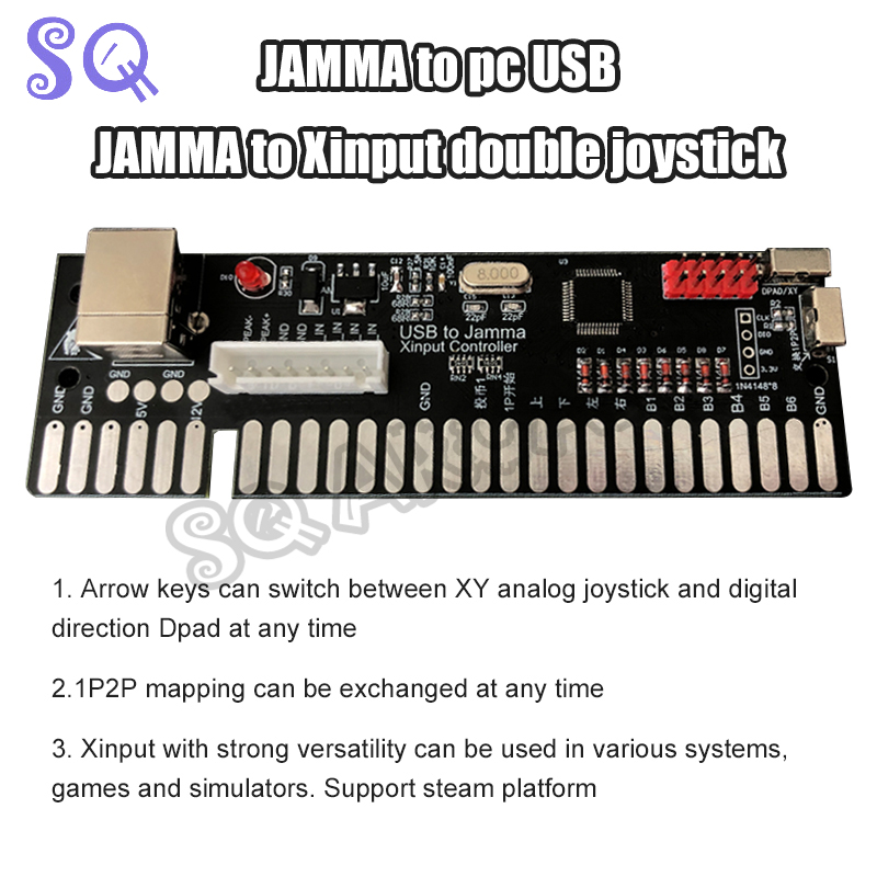 USB to Jamma Xinput Controller - Coin Acceptor Selector ulasan dan harga