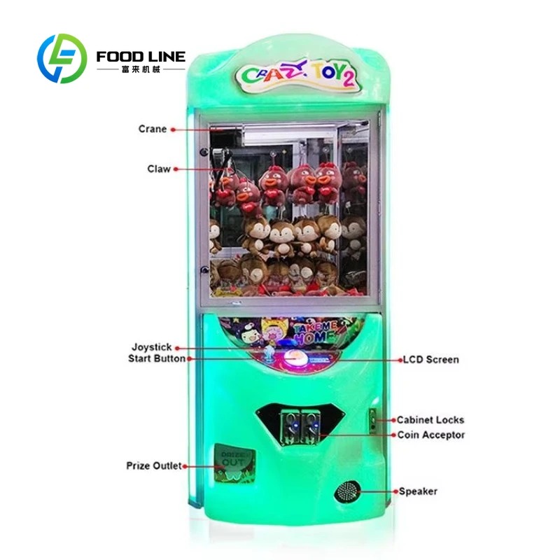 Customized Coin Operated Arcad - Arcade Toy Claw Vending Machine ulasan dan harga