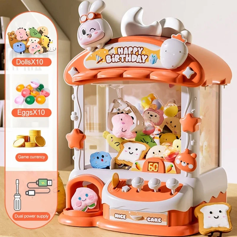 Cartoon Claw Game Machine Rabb - Claw Crane Machine ulasan dan harga