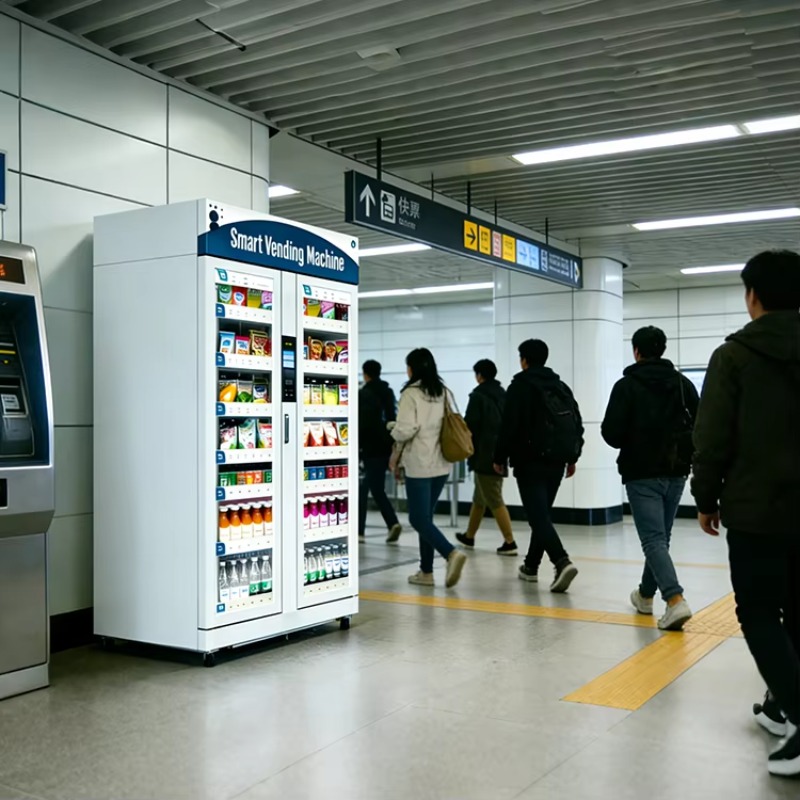 AI Smart Fridge EU/US Cashless - Open Vending Machine ulasan dan harga