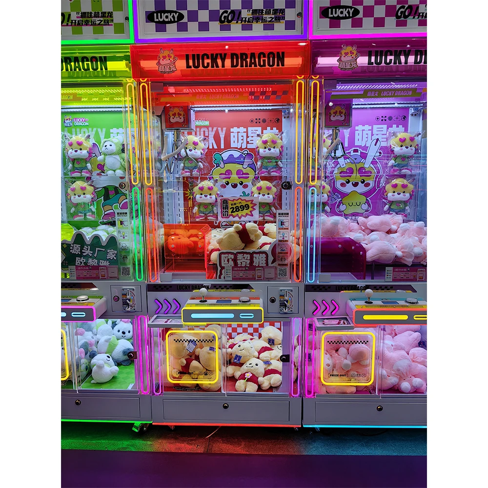 #New Colorful Claw Machine Luc - Arcade Toy Claw Vending Machine ulasan dan harga