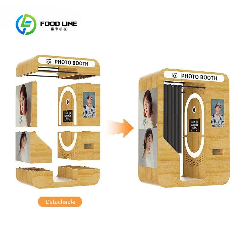Customized Portable Wooden Bar - Photo Booth Machine ulasan dan harga