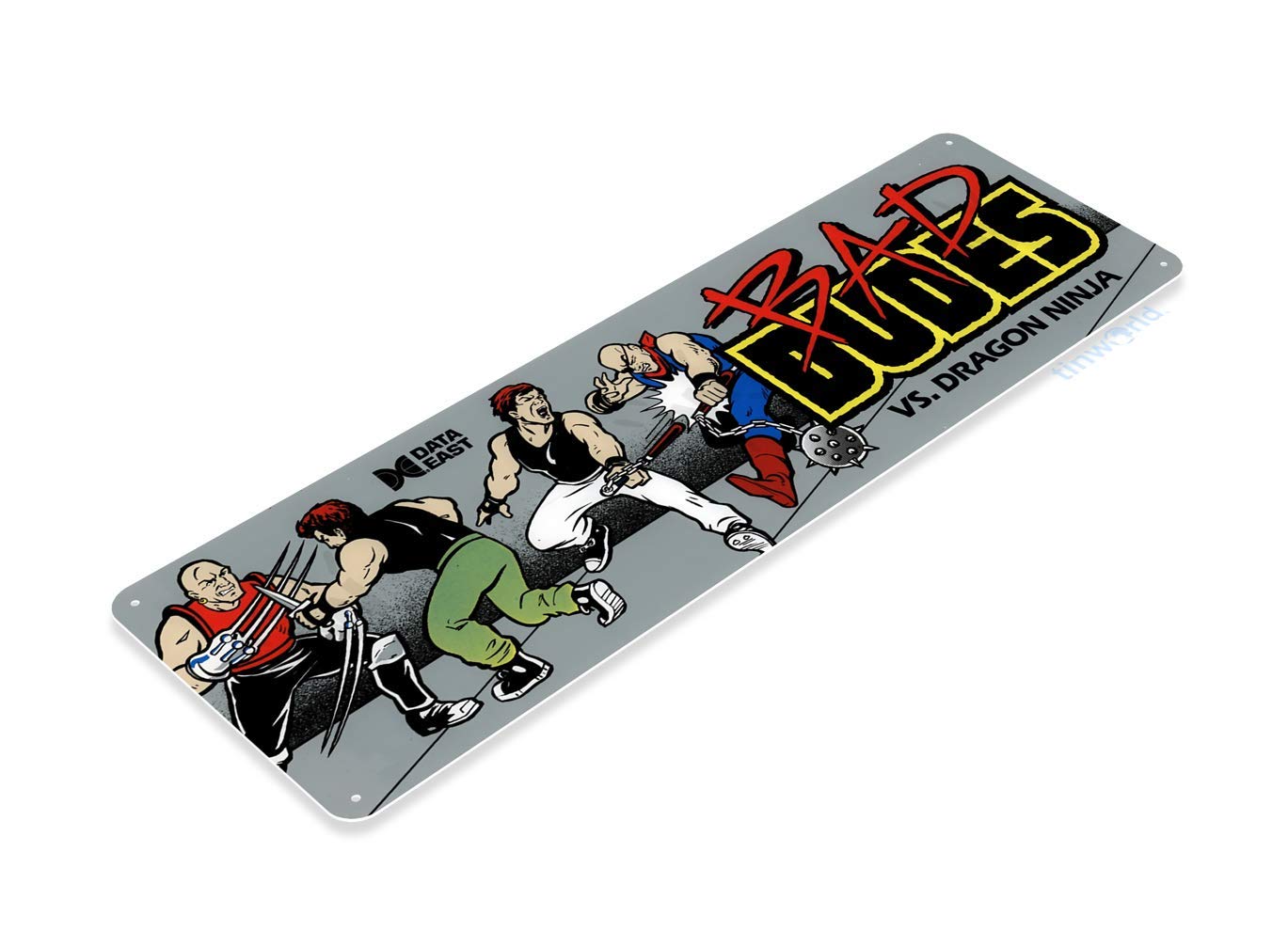 Tinworld Tin Sign Bad Dudes Ar - Arcade Vibes ulasan dan harga