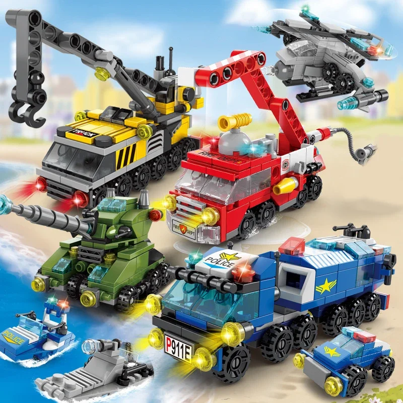 City Fire Car Building Blocks  - Claw Crane Machine ulasan dan harga